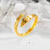Anillo de Hueso de Serpiente Flor de Carro de Oro de Arenas Antiguas Anillo de Serpiente Sentido Avanzado Anillo de Dedo del Año de la Serpiente Anillo del Año del Zodiaco de la Vida para Mujeres