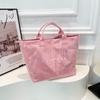 Bolsa de Lona para Cartas de Papel Dupont Popular de Este Año 2025 Nueva Transparente Simple de Gran Capacidad Bolso de Mano Bolso Retro para Mujer