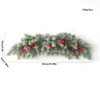 Conjunto de guirlanda e chifre de Natal, Vinha de Natal, Mistura de PE+PVC, Guirlanda Norfolk, Decorações de Natal, Transfronteiriço
