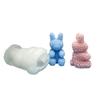 Coelho Rosa Dia dos Namorados Páscoa diy Dia dos Namorados Chinês vela aromática artesanal molde de silicone presente de aniversário decoração