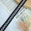 Fita Larga de 2cm Estilo Chanel com Fio Prateado e Acabamento em Tecido Atoalhado Colorido, Acessórios de Decoração para Roupas de Inverno, Em Estoque na Fábrica