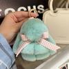 Llavero Colgante para Coche para Mujer Corea del Sur Creativo Lindo Popular en Internet Ins Muñeco de Peluche Conejo Colgante para Mochila Escolar