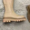 Botas altas de tacón grueso para mujer, colección otoño e invierno 2026, botas largas ajustadas, botas de suela gruesa para mujer