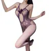 Comercio Exterior Calcetines Sexys de Jacquard Pijamas Sexys Calcetines Ropa Interior Sexy Venta al por Mayor Talla Grande Calcetines Abiertos Calcetines de una Pieza para Mujer