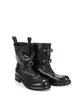 Edición Lancui ~ Botines vaqueros cortos con hebilla retro, botas western de tacón grueso, botines de tobillo de moto para mujer, puntera redonda, adelgazantes