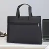 Ziyouniu Bolsa de Documentos de Tela Oxford Bandolera Maletín Bolsa de Documentos para Hombres de Negocios Gran Capacidad Cremallera Impermeable Bolsa de Conferencia
