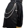 Cadena de cintura de metal moderna y punk con joyería transfronteriza de Europa y Estados Unidos, decoración urbana de hip-hop, cadena para pantalones que combina con todo para hombres y mujeres, disponible al por mayor.
