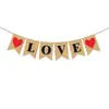Día de San Valentín Bandera de Papel Kraft Cola de Pez Amor Amor Bandera Banner Propuesta Boda Temática Fiesta Decoración Suministros