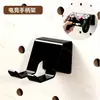 Tablero de Pegboard de Madera Maciza Estante de Almacenamiento Accesorios Ganchos Agujero Redondo de Madera Barra de Madera Estante Adornos Decorativos Universales Almacenamiento