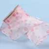Cinta de hilo de rizo floral pequeño de verano, accesorios para el cabello, regalo DIY, embalaje de flores, zapatos, lazo de flor, cinturón de hilo de nieve estampado