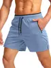 Shorts de Corrida Masculino Transfronteiriço Europeu e Americano 2025 com Bolso com Zíper Secagem Rápida Academia Esportes Exercícios Calças de Praia