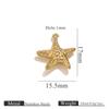 Pendente Pequeno de Concha do Mar Oceânica Vazia Banhado a Ouro PVD Conch Tartaruga Pulseira Acessórios de Joalheria Berloque Charms Atacado