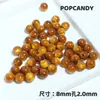 Universo Corazón Dorado Brillo Resina Perlas Ambilight Manchado DIY Pulsera de Cuentas Hecha a Mano Accesorios para Collar