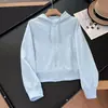 ¡Estilo de Isla Campestre! Nueva Sudadera Deportiva Casual para Mujer de Primavera con Cremallera, Sudadera con Capucha de Color Sólido Top 484236