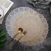 Alfombrilla Redonda Concentrica Especial para Comida Occidental para el Día de San Valentín, Posavasos Aislante Hueco, Mantel Decorativo para el Hogar, Etiquetado y Entrega Transfronteriza