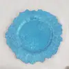Pratos de Base de Plástico em Estoque 13 polegadas com Acabamento em Spray para Decorações de Natal e Casamentos Europeus e Americanos