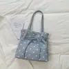 Shuai Mi Home Estilo Coreano Ins Lunares para Mujer 2026 Nuevo Nicho Cordón Moda para Viajar Bolso Tote de Hombro Único Bolso de Mano