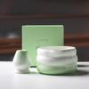 Tazón de taburete matcha de estilo japonés transfronterizo color degradado herramienta de té de punto tazón de té a rayas de cerámica soporte para té 100 benli