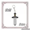Chaveiro Acrílico Periférico Mc de Minecraft Espada de Diamante Totem Imortal Lâmina do Deus da Guerra Pingente de Arma de Liga