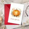 Compra direta transfronteiriça de cartões de felicitações de abóbora de Halloween, estilo aquarela simples, cartões decorativos festivos para festas