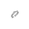 Diseño de nicho estilo ins coreano sentido de alta gama viento frío apertura índice exagerado anillo de dedo joyería para mujer venta al por mayor