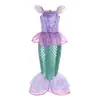 Disfraz de Cosplay Vestido de Princesa Ariel la Sirenita para Halloween Vestido de Sirena para Niños Vestido de Fiesta