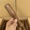 Pilão de Madeira para Asa de Frango e Alho, Socador de Alho de Madeira Sólida, Triturador Doméstico de Pasta de Alho, Espremedor de Alho de Madeira, Bastão de Moer
