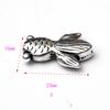 Venta directa de fábrica accesorios de cuentas aleación accesorios de pez plata de Tíbet cabeza de pez sirena colgante pequeño