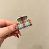 Pinza para el Cabello de Calavera Alta Estilo Retro Maillard Pinza de Garra Pequeña Francesa 2026 Nuevo Pinza Lateral de Felpa Accesorios para el Cabello de Mujer