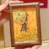 Ornamentos de Porta-Retrato da Sorte em Ouro Puro 999, A Sorte Dourada Chega à Sala de Estar, A Sorte Chega à Sala de Estar, A Sorte Chega à Mesa, Presentes de Ano Novo