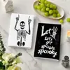 Venda Quente Transfronteiriça Toalha de Cozinha Caveira Divertida Escura Decoração de Halloween Limpeza Panos de Mesa Pano de Lavar Louça