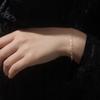 Pulsera Pequeña Cuadrada de Plata de Ley 925 para Mujer Verano 2023 Nueva Moderna ins Nicho Alta Gama Lujo Ligero Joyería de Mano Extremadamente Fina