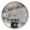 Reloj de pared automático controlado por radio para sala de estar con calendario, doméstico, de moda, simple, moderno, montado en la pared, reloj silencioso, hijo