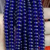 Cuentas espaciadoras de ábaco esmaltadas de cristal, multicolor, sueltas, color sólido, no se decoloran, accesorios perforados para abalorios DIY