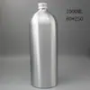 Novo Modelo de Garrafa de Alumínio de 10ml a 1000ml com Tampa de Rosca Prateada, Adequada para Loção, Óleo Essencial e Hidrolato, Recipiente Selado de Alumínio para Reenvasamento