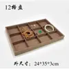 Bandeja de Joyería de Lino, Bandeja para Pulseras, Bandeja para Anillos, Bandeja para Collares, Bandeja con Compartimentos, Bandeja de Almacenamiento de Joyería, Bandeja de Exhibición
