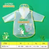 Impermeable infantil, protección total contra la lluvia, diseño transparente de dibujos animados, adecuado para niños y niñas, impermeable portátil para estudiantes de preescolar y primaria