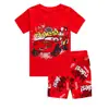 Traje Infantil Manga Curta Verão Novo Roupa Infantil Roupa de Casa Pijama Infantil Duas Peças História de Carro Thomas