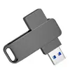 Celular de uso duplo metal USB tipo-c rotativo 128G USB usb3.0 alta velocidade 1/2T grande capacidade 256G512