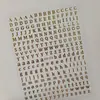 Pegatinas para Uñas con Letras Inglesas Disponibles Versátiles Planas Adhesivas Negro Blanco Oro Plata Números Pegatinas para Uñas Inglesas Estilo Dh