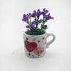 Mini Vaso Cerâmico Magnético Decorativo Criativo Transfronteiriço 3D Realista Pequeno Vaso de Flores Fofo Ímã Decorativo de Geladeira