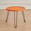 Mesa Redonda de Plástico para el Hogar, Mesa de Centro Pequeña, Mesa Auxiliar para Sofá, Redonda Moderna Simple de Pie, Plegable, Sala de Estar, Mesa Pequeña de Hierro