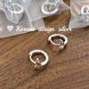Corea del Sur Estilo Ins Diseño Sencillo de Nicho Pendientes Versátiles Hebilla de Oreja de Plata de Ley S925 Pendientes Nuevos de Gama Alta