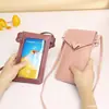 Bolsa Multifuncional Táctil para Teléfono Móvil de Venta Caliente Transfronteriza para Mujeres, Ligera, Estuche para Teléfono Multicapa, Cartera Vertical Cruzada para Mujer