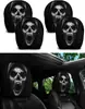 Funda para reposacabezas de coche con estampado de fantasma femenino de terror en blanco y negro, funda universal de almohada para cuello con retrato para coche, se puede personalizar con logo y se envía según su diseño