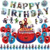 Fiesta de Cumpleaños Infantil Temática de Spider-Man y Sus Increíbles Amigos Decoración de Marvel Suministros Set de Banderín y Globos
