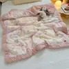 Colcha Pequena Infantil Classe A Inverno Gaze Colcha de Soja Colcha Primavera e Outono Acolchoada Quente Colcha de Inverno Jardim de Infância Colcha de Feijão
