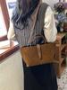 Bolsa Retro Escarchada para Mujer 2026 Nuevo Otoño e Invierno Gran Capacidad Casual Bolso Cruzado de Mano Bolso Tote Cruzado
