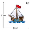 Serie de Barcos de Vela Bordado por Computadora Pegatinas de Tela Bordadas Comercio Exterior Transfronterizo Ropa Pegatinas Decorativas Parche para Agujeros DIY