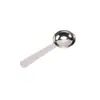 Cuchara medidora de acero inoxidable para café en polvo y leche en polvo, diseño todo en uno, adecuada para uso doméstico y comercial, cuchara medidora de cocina y repostería